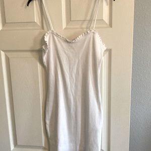White brand new forever, 21 size medium, spaghetti strap mini dress